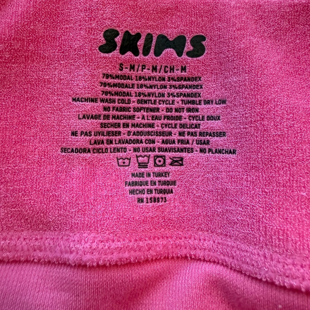 Skims | Terry Lounge Pullover Hoodie & Leggings | Watermelon | Small - Picture 7 of 7